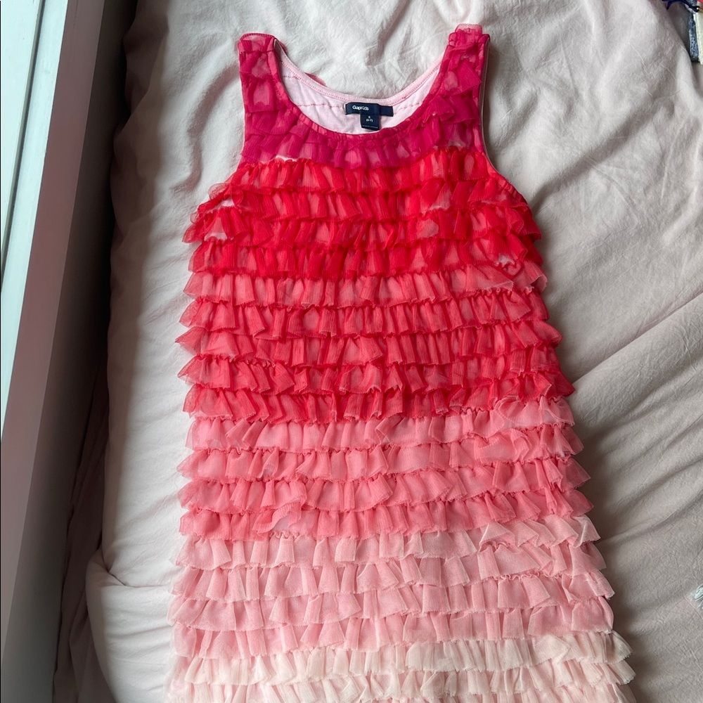 GAP Kids Pink Ruffle Dress